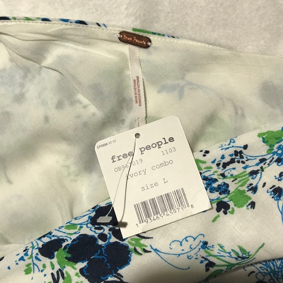 Free People All Mine Floral Mini Dress Size Large - Picture 12 of 16